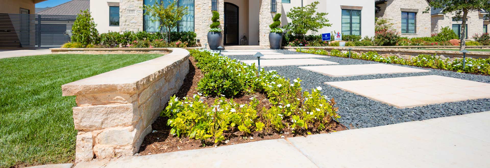Finished landscape design and installation